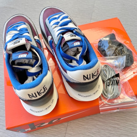 Nike LD Waffle x Sacai Undercover 🍇Night Maroon🍇 Limited edition Sneakers - Picture 4 of 4